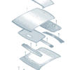 4KG817109 Rear roof part suitable for Audi A7L - JLL Auto Parts