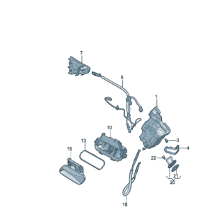 4N0839015C, 4N0839016C Door Locks - Suitable for Volkswagen ID7