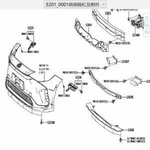 520210R160 Front Bumper - Suitable for Toyota BZ4X