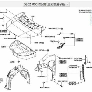 533010R120 Hood for Toyota BZX4 - JLL Auto Parts