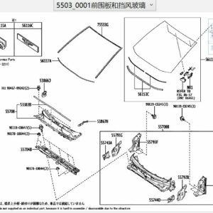 561010R340 Windshield - Suitable for Toyota BZ4X