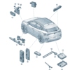 5WA959436N KESSY IO Box Control Unit for Entry and Start Authorization - Suitable for Volkswagen ID7