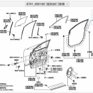 670020R160 Left Front Door - Suitable for Toyota BZ4X