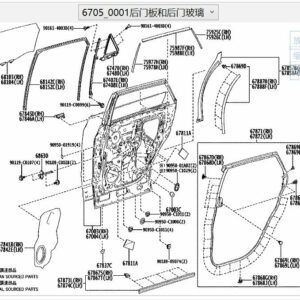 670040R170 Left Rear Door - Suitable for Toyota BZ4X