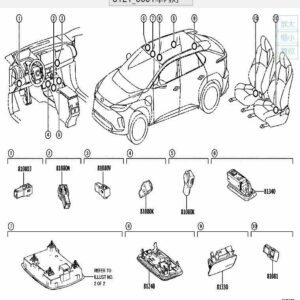 813300E030 Trunk Light Assembly - Suitable for Toyota BZ4X