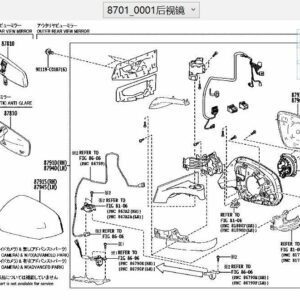 879400R420 Left Side Exterior Rearview Mirror Assembly - Suitable for Toyota BZ4X