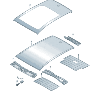 89D817017 Roof for Audi Q5e tron - JLL Auto Parts