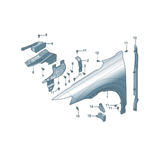 89D821021 89D821022 fender suitable for Audi Q5e tron - JLL Auto Parts