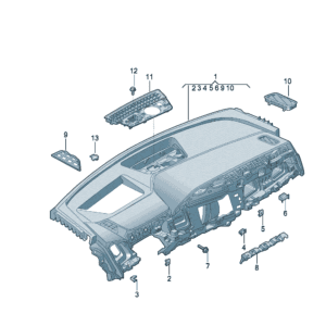 89D857001A Dashboard for Audi Q5e tron - JLL Auto Parts