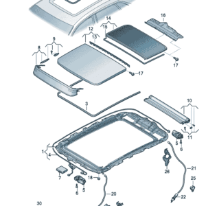 89D877049A SLIDING-VALGUS CONTROL MECHANISM_FRAME FOR AUDI Q5e tron - JLL Auto Parts