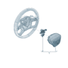 89D880201F6PS Steering wheel airbag for Audi Q5e tron - JLL Auto Parts