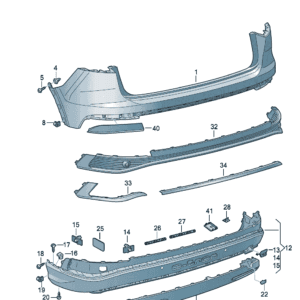89G807511GRU Bumper cover suitable for Audi Q4e Tron - JLL Auto Parts