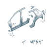 89G810075 89G810076 Side panel frame suitable for Audi Q4e Tron - JLL Auto Parts