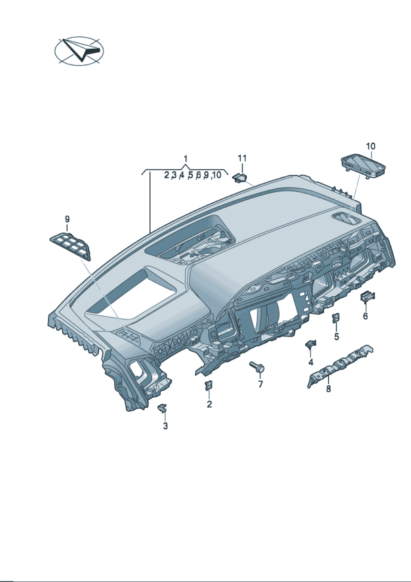 89G857001 Dashboard suitable for Audi Q4e Tron - Image 2