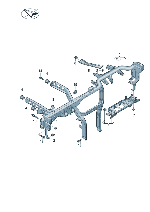 89G857017 Dashboard beam suitable for Audi Q4e Tron