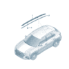 89G860021A Roof rack base suitable for Audi Q4e Tron - JLL Auto Parts