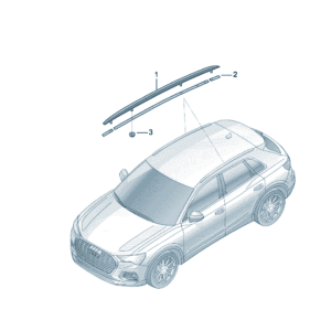 89G860021A Roof rack base suitable for Audi Q4e Tron - JLL Auto Parts
