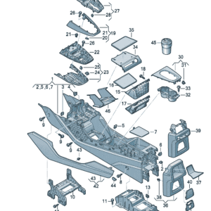 89G863242 Center console suitable for Audi Q4e Tron - JLL Auto Parts