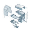 89G864283 Armrest support suitable for Audi Q4e Tron - JLL Auto Parts