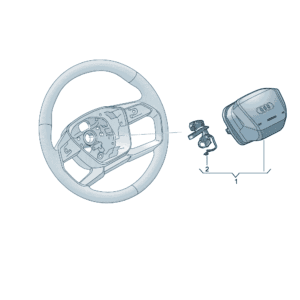 89G880201F Steering wheel airbag unit suitable for Audi Q4e Tron - JLL Auto Parts