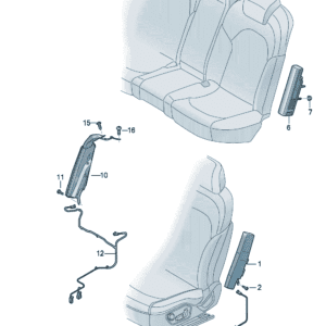 89G880241D 89G880242D Side airbag suitable for Audi Q4e Tron - JLL Auto Parts