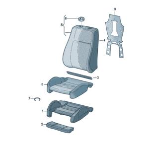 89G881361 Seat cushion suitable for Audi Q4e Tron - JLL Auto Parts