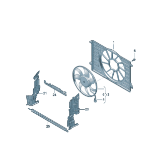 8W0121207B Radiator Fan - Suitable for Audi A7L - JLL Auto Parts