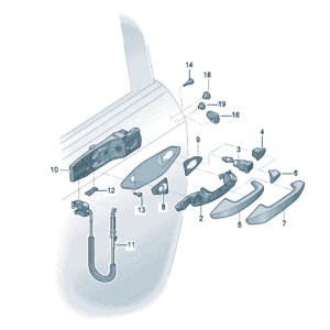 8Y0959121 8Y0959122 handle suitable for Audi Q5e tron - JLL Auto Parts