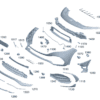 A24388016029999 Bumper trim lower part suitable for Mercedes-Benz EQB 260 - JLL Auto Parts