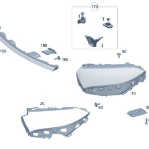 A2439061900 A2439062000 Headlight suitable for Mercedes-Benz EQA 260 - JLL Auto Parts