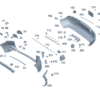 A24788026019999 Bumper trim upper part suitable for Mercedes-Benz EQA 260 - JLL Auto Parts