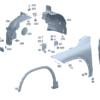 A2478811100 A2478811200 Front fender Left Front fender The right side is for Mercedes EQA260 - JLL Auto Parts