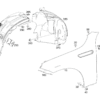 A2938804500 A2938804600 Fender suitable for Mercedes-Benz EQC350 - JLL Auto Parts