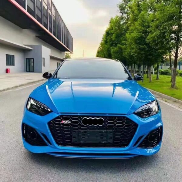 body kit includes front and rear bumper assemblies with grille tip exhaust side skirts for the Audi A5 B9 2021 upgrade to the RS5 model – Bild 3