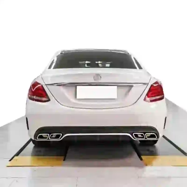 Mercedes-Benz C-Class W205 2015-2018 Upgrade to AMG Style Grille and Front and Rear Bumper Assembly – Image 2