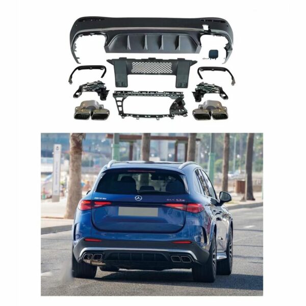 Mercedes-Benz X254 GLC SUV upgraded GLC63 AMG tail lip tailpipe - Imagen 2