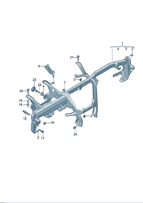 4KG857017 Dashboard Beam Suitable for Audi A7L