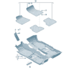 4KG863011 Floor Mat Suitable for Audi A7L - JLL Auto Parts