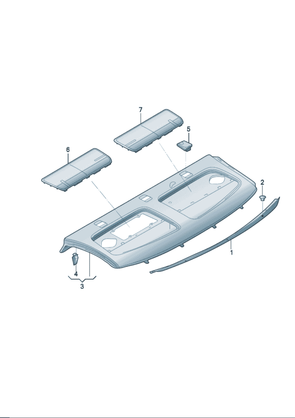 4KG863433 Protective Cover Plate Suitable for Audi A7L