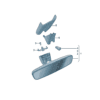 4M0857511L Interior Rearview Mirror Suitable for Audi A7L - JLL Auto Parts