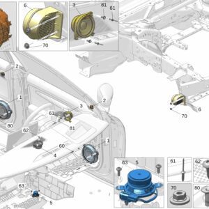 6600124039, 6600124035, 6600124037 - Woofer / Tweeter / Mid-range Speaker - For Zeekr 001 - JLL Auto Parts