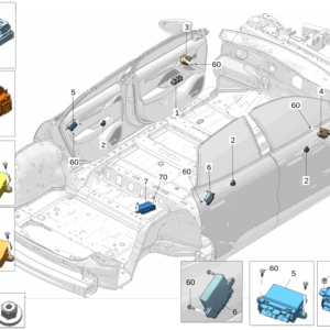 6600124388BA4 - Window Control Switch (Left) - For Zeekr 001 - JLL Auto Parts