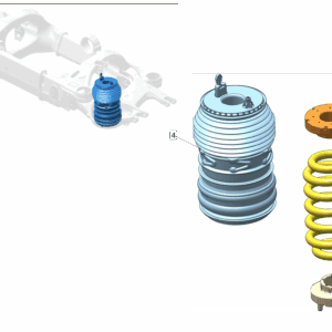 6600138381 - Rear Air Spring - For Zeekr 001 - JLL Auto Parts