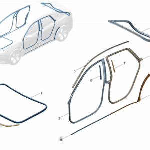 6600142355 - Hood Seal - For Zeekr 001 - JLL Auto Parts