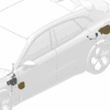 6600143245 - Charging Port Cover Outer Panel - For Zeekr 001 - JLL Auto Parts
