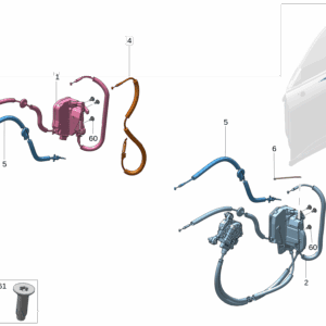 6600150856, 6600150858 - Front Door Lock - For Zeekr 001 - JLL Auto Parts