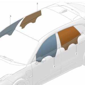 6600200781 - Front Door Glass / 8889352186 - Rear Door Glass - For Zeekr 001 - JLL Auto Parts