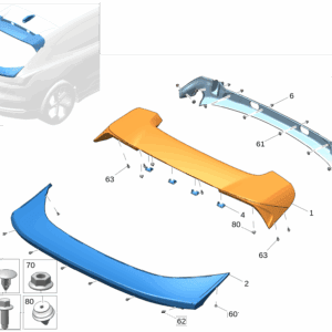 6600201102B03 - Spoiler - For Zeekr 001 - JLL Auto Parts