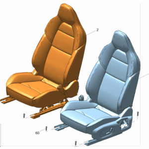 6608061428GA8, 6608061423GA8 - Front Seat Assembly (Left/Right) - For Zeekr 001 - JLL Auto Parts