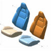6608063090GA8, 6608063095GA8 - Front Seat Backrest Cover (Left) / Front Seat Cushion Cover (Left) - For Zeekr 001 - JLL Auto Parts